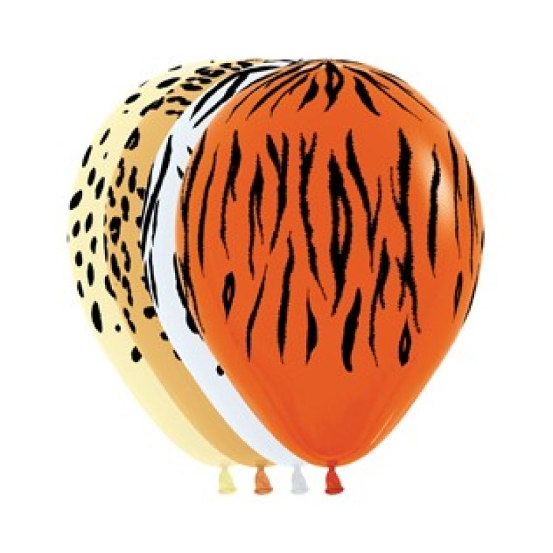 Sempertex Jungle Safari Animal Printed Latex Balloons Sempertex