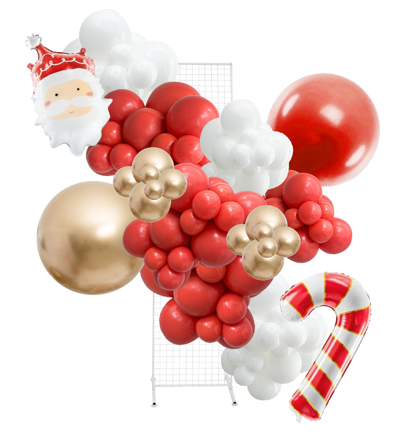 Santa's Christmas Candy Cane Balloon Garland Kit