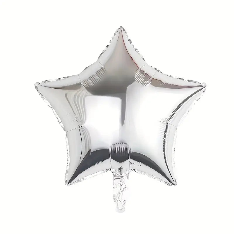 Silver Star Foil Balloon 40cm Party Deco