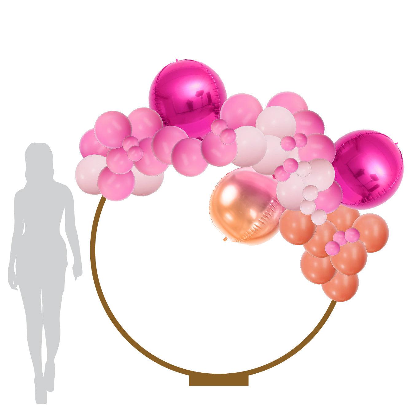 Candy Pink & Coral Balloon Garland Design Ideas