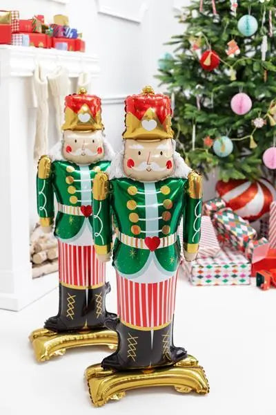 Christmas Standing foil balloon Nutcracker, 34x85cm Party Deco