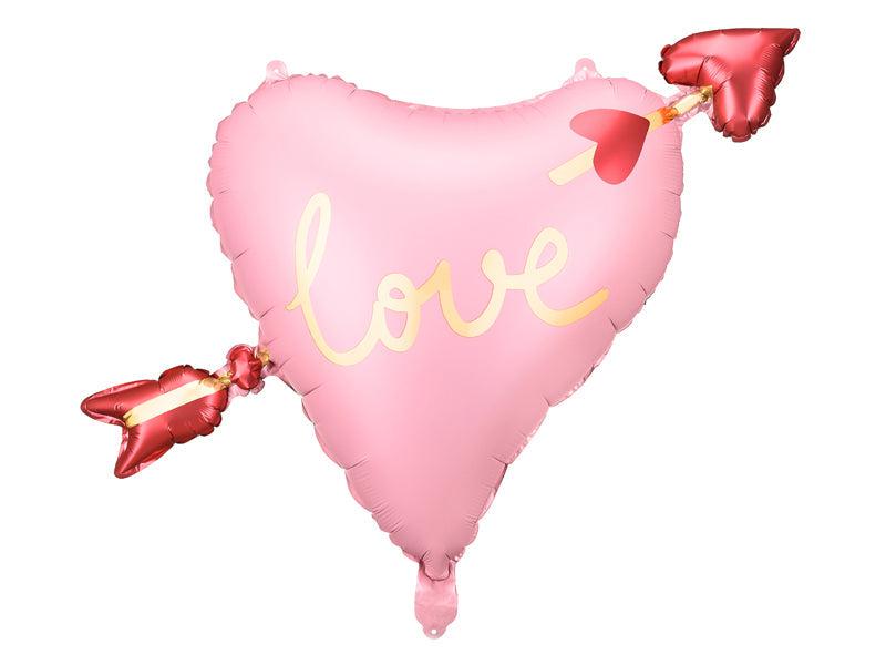 Cupid Valentines Heart Foil Balloon 76cm Party Deco