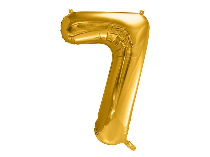 Gold Foil Number Balloon 86cm Party Love