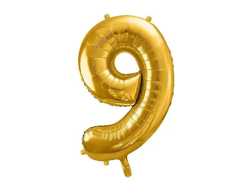 Gold Foil Number Balloon 86cm Party Love