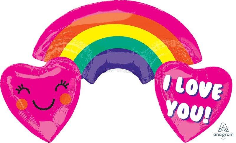 I Love You Rainbow Foil Balloon 93cm Anagram