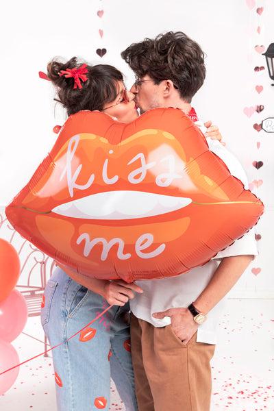 Kiss Me Lips Foil Balloon 86cm Party Deco