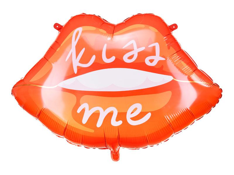 Kiss Me Lips Foil Balloon 86cm Party Deco