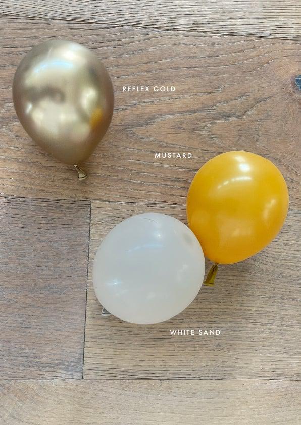 Mustard & White Sand Balloon Garland Kit Design Ideas