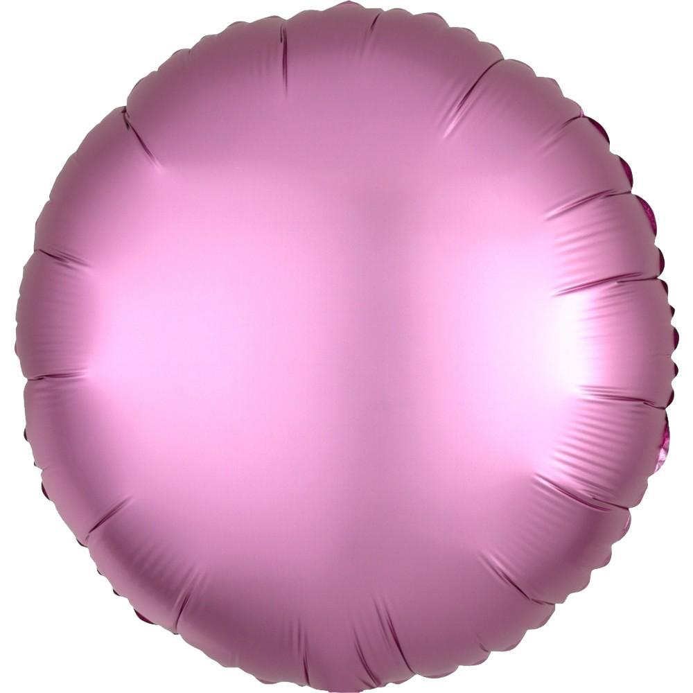 Pink 18" (46cm) Satin Luxe Round Foil Balloons Anagram