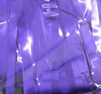 Purple Metallic Foil Curtain (1m x 2.4m) Backdrop Streamers Party Love