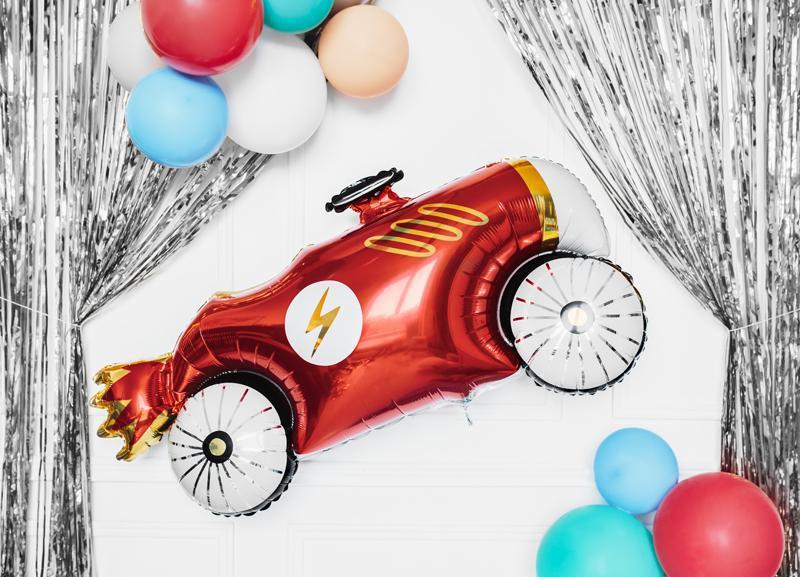 Race Car Foil Balloon 93cm Party Deco