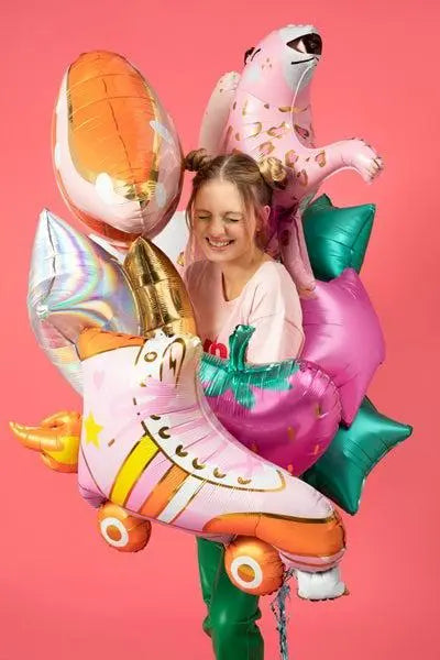 Roller Skate Foil Balloon 74cm Party Deco