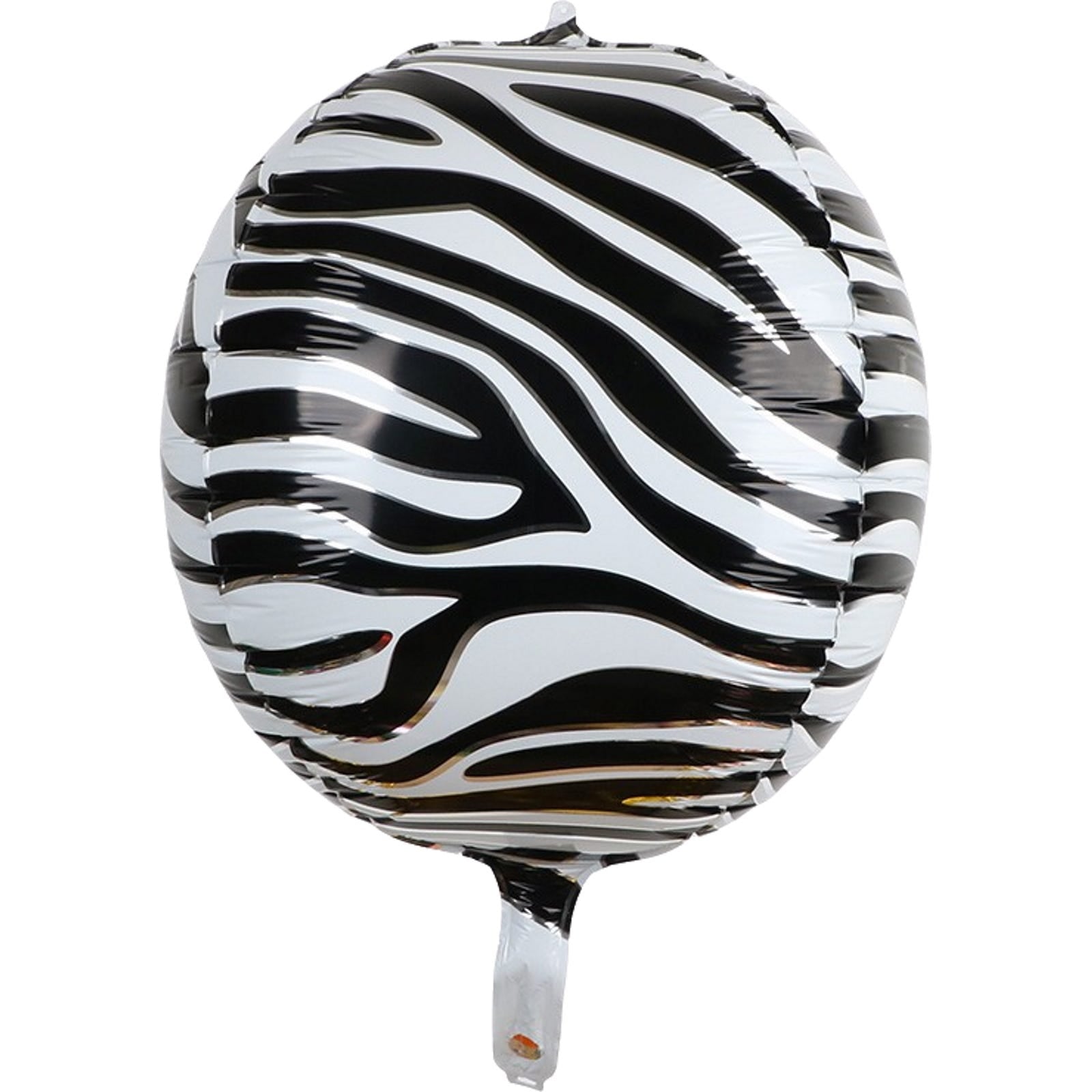 Safari Zebra Foil Balloon Anagram