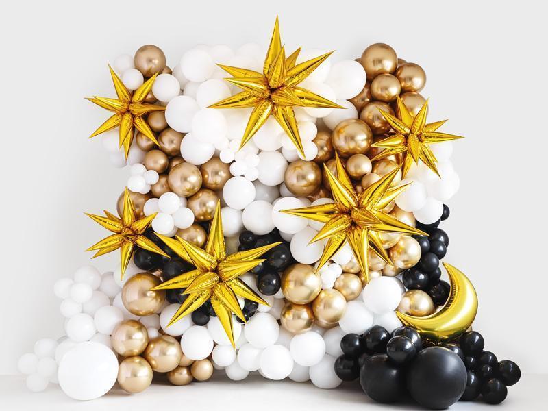 Starburst 70cm 3D Star Gold Foil Balloon (Air-Fill Only) Party Deco